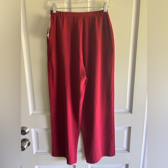 Nygard Red Washable Silk Pants Size 8 Petite New With Tags - Picture 3 of 11